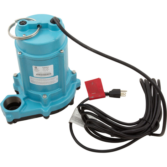 Pump, Sump, Little Giant 6EC-CIM, 115v, Plastic Base, 20ft Cord