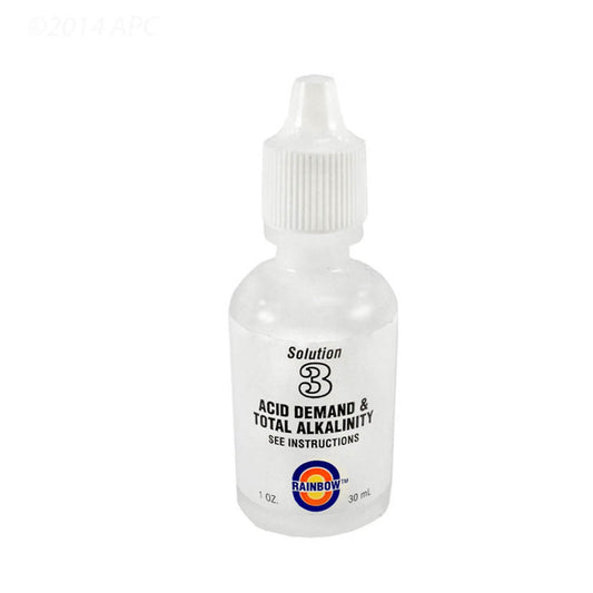 R161185 Pentair 1oz Solution 3 Reagent, Acid Demand & Total Alkalinity