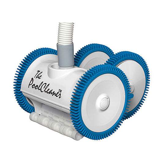 W3PVS40JST Poolvergnuegen The PoolCleaner 4 Wheel Suction Cleaner White 20x40ft