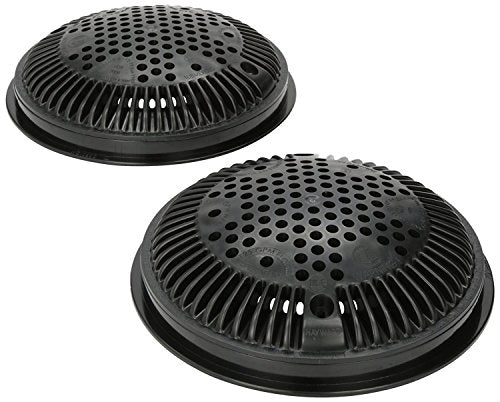 WG1030AVBLKPAK2 Hayward Frame Grate 7 7/8" Diameter Black Concrete