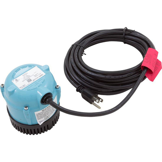 Pump, Submersible, Little Giant, 170 GPH, 70W, 18' Cord