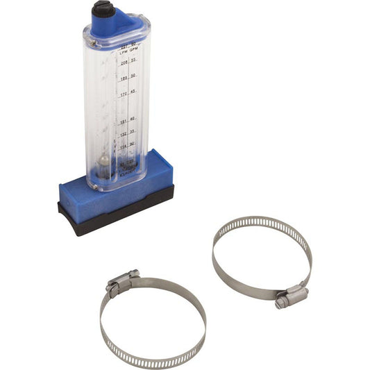 Flowmeter, Rola-Chem Top Mount, 1-1/2" PVC, 25-60 GPM