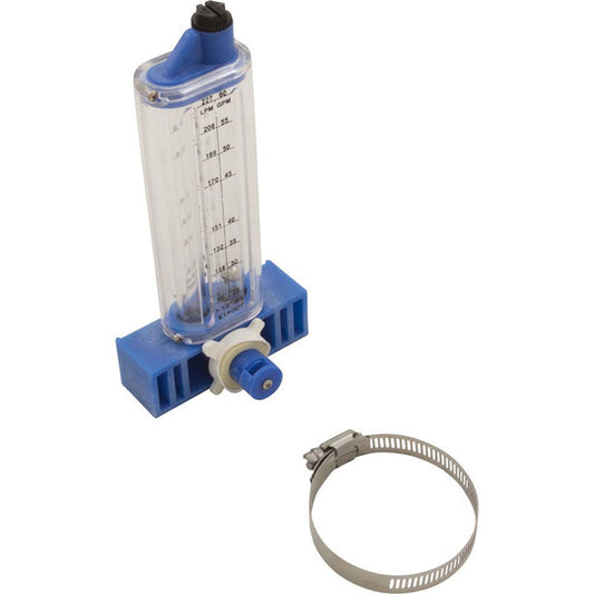 Flowmeter, Rola-Chem Vertical Mount, 1-1/2" PVC, 25-60 GPM