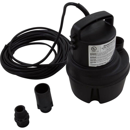 Pump, Submersible, Danner ProLine 6MSP, 1400GPH, 370W, 25' Cord