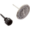 Thermomètre, Pentair, paroi en nylon en ligne, 30-130 degrés, 1/2"mpt