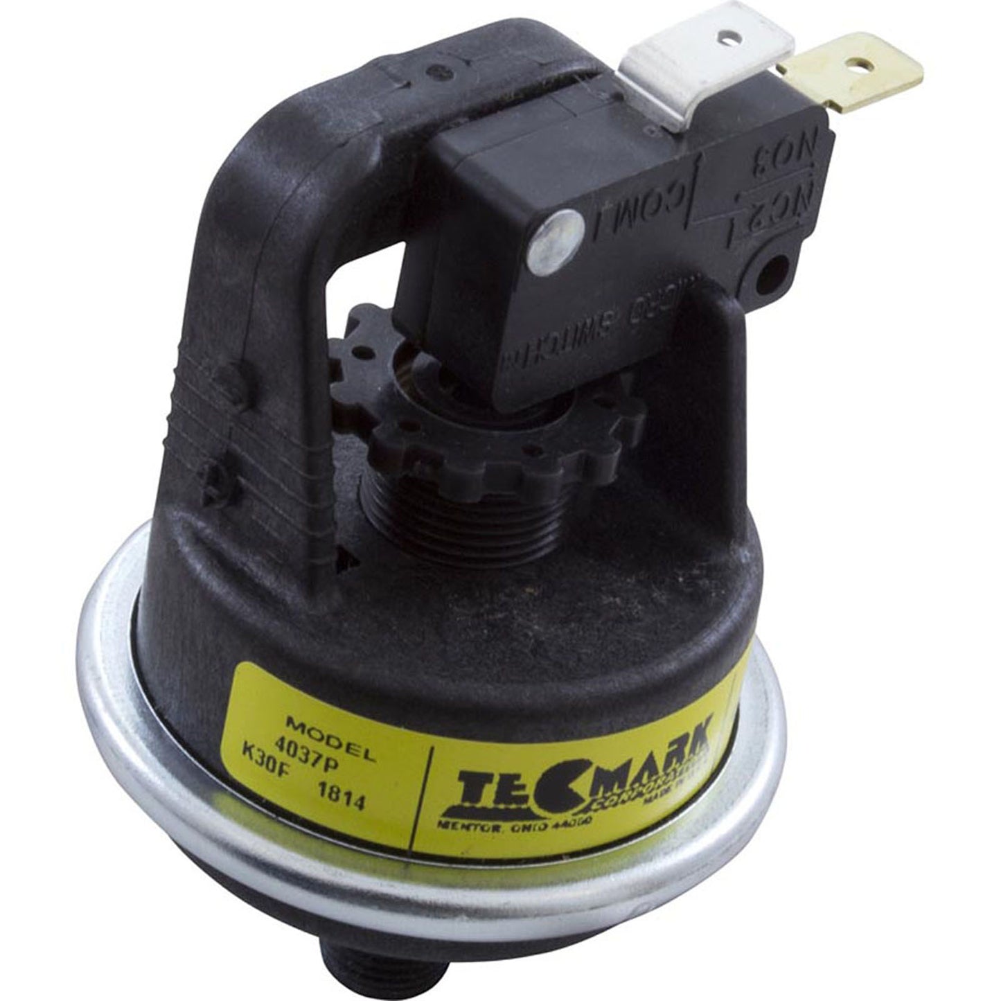 Pressure Switch, 4037P, 21A, TecMark, 1/8" mpt, SPST